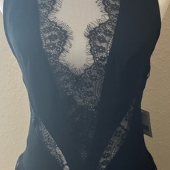Free People Black Lace Mini Dress - Picture 2 of 3